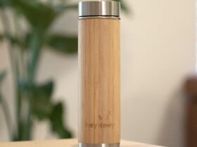 Bamboo water bottle