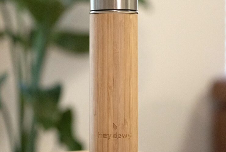 Bamboo water bottle