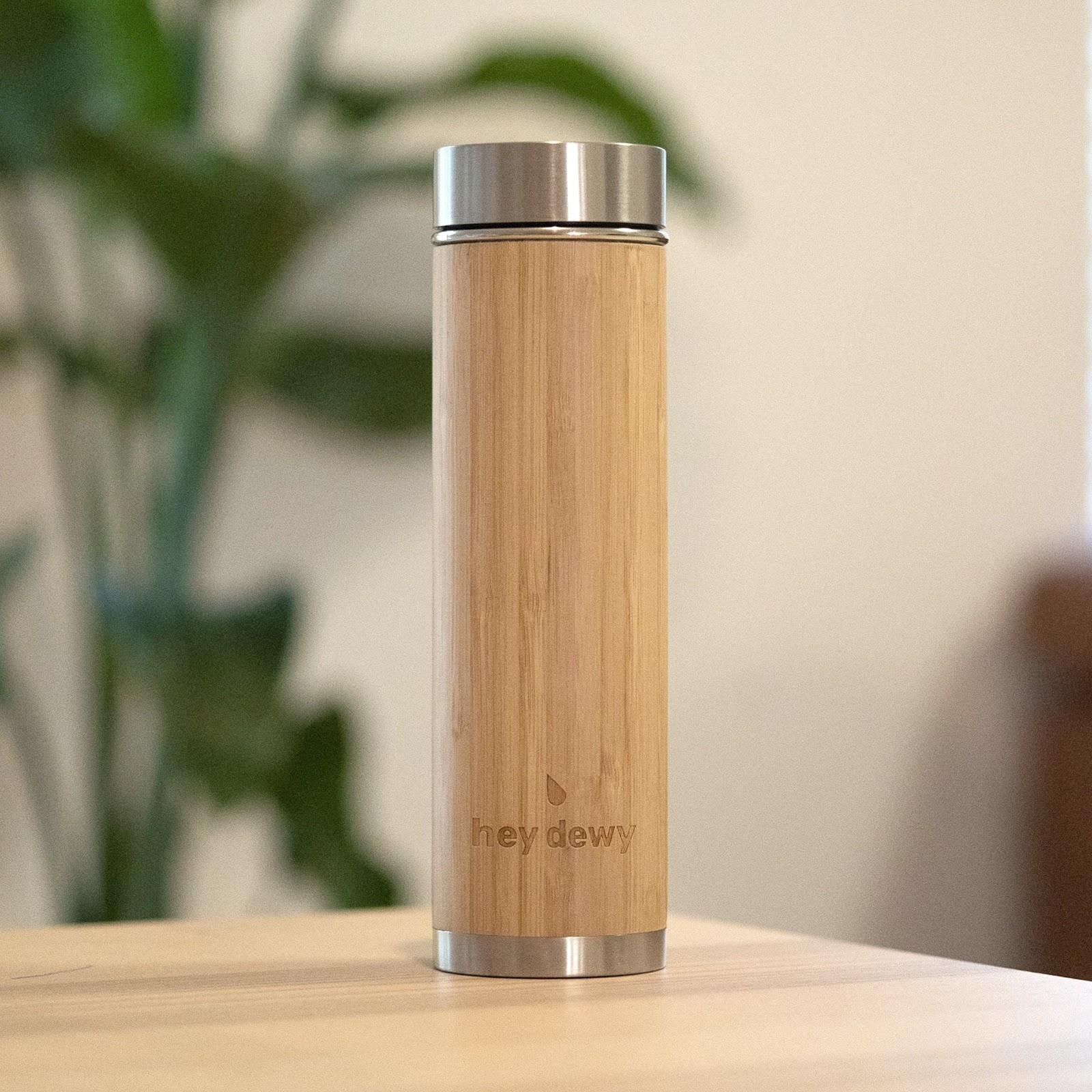 Bamboo water bottle