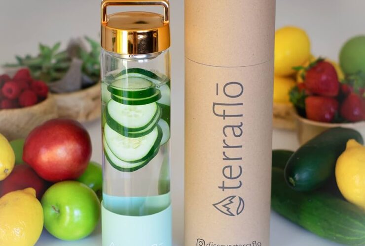 Revitalize Sustainably: Empower Your Hydration with Glass Water Bottle Featuring Bamboo Lid 2024