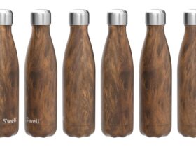 Swell Water Bottle Wood Grain